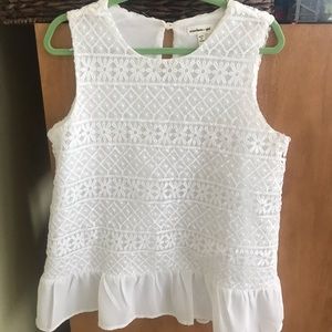 Monteau Girls Large Gorgeous White Top